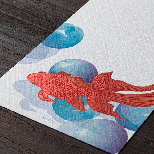 Seasons Silk - Print Envelope Letter Paper / Midori DESIGNPHIL - bungu