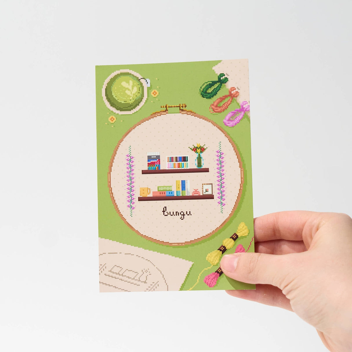 "Sew Matcha To Do" Postcard by Angelyn / bungu - bungu