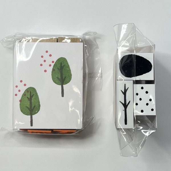 Small Forest Wood Stamp Set / Morita Inbou - bungu