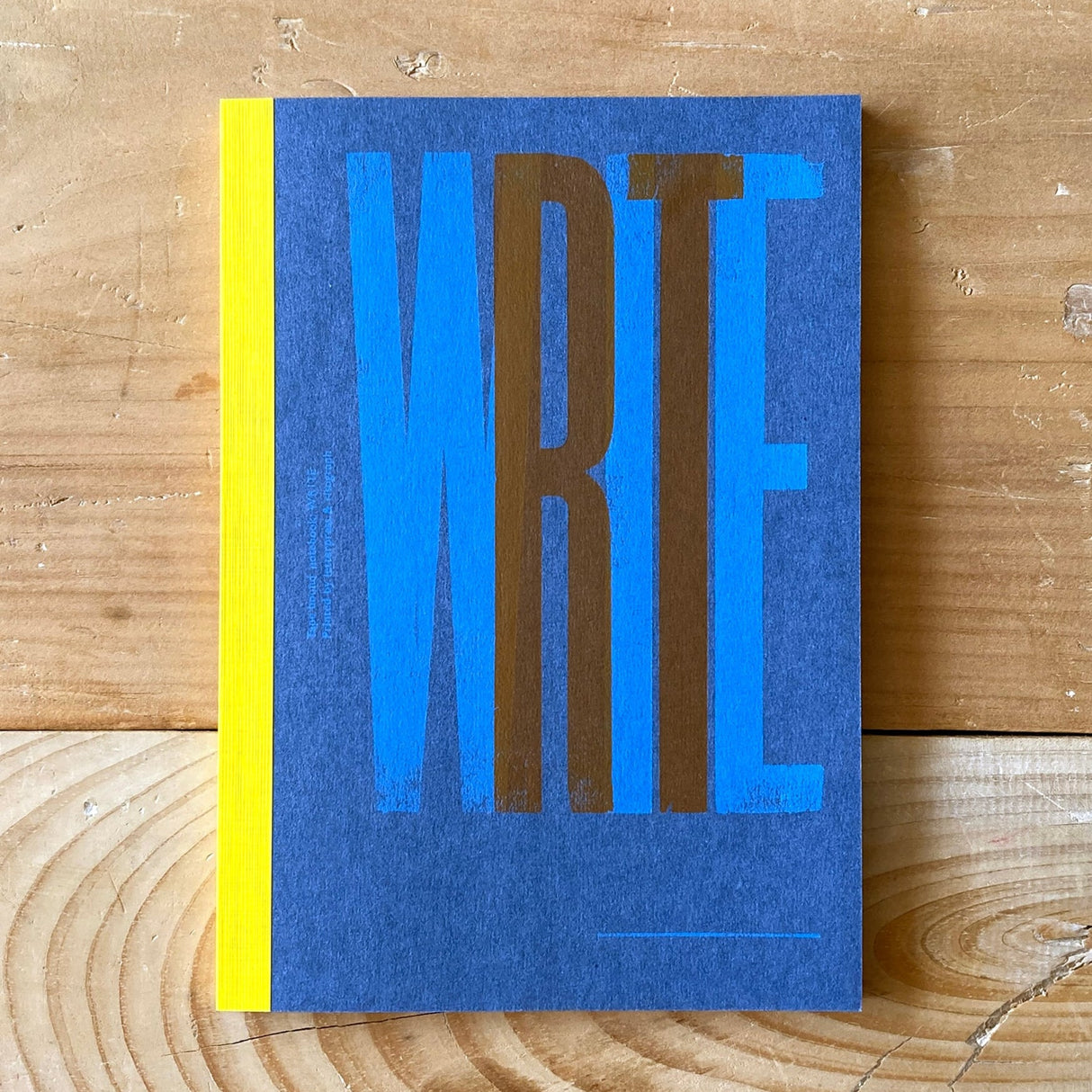 Spine - Wrapped Notebook A5 / Letterpress Letters - bungu