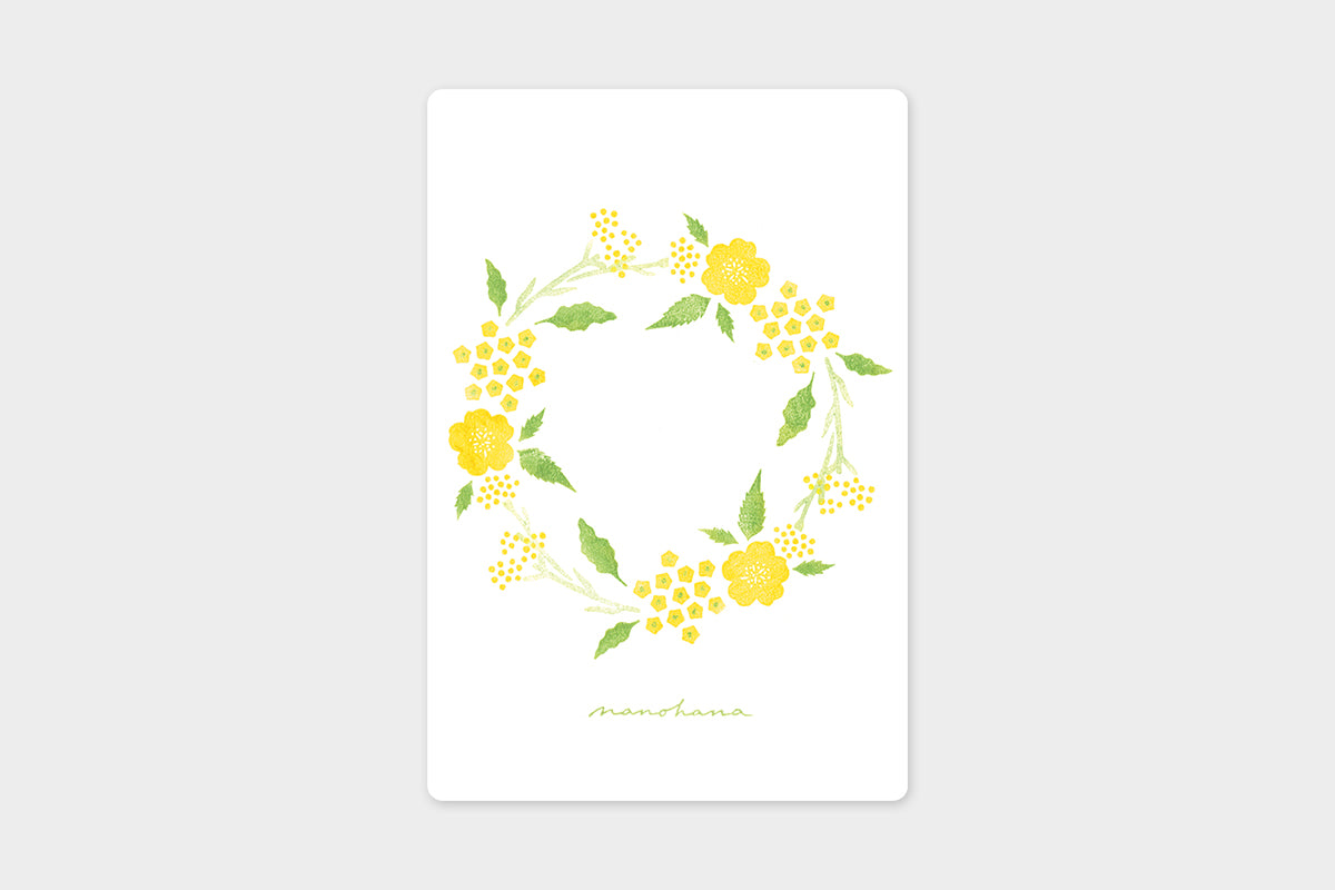 Art Touch Asako Yoshinaka Seasonal Wreath Postcards / TOUCH & FLOW