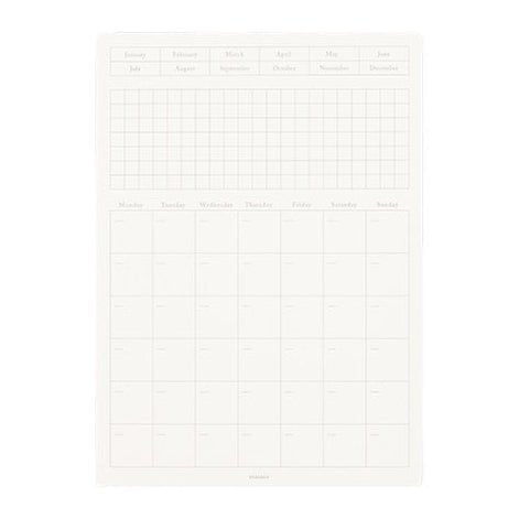 STALOGY Peel and Stick Calendar Sticker / Nitto - bungu