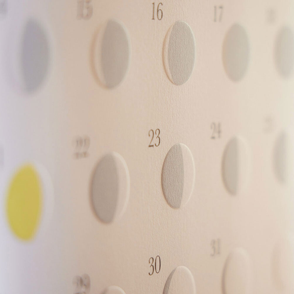 Michiru Moon Phase Wall Calendar 2027 / Replug