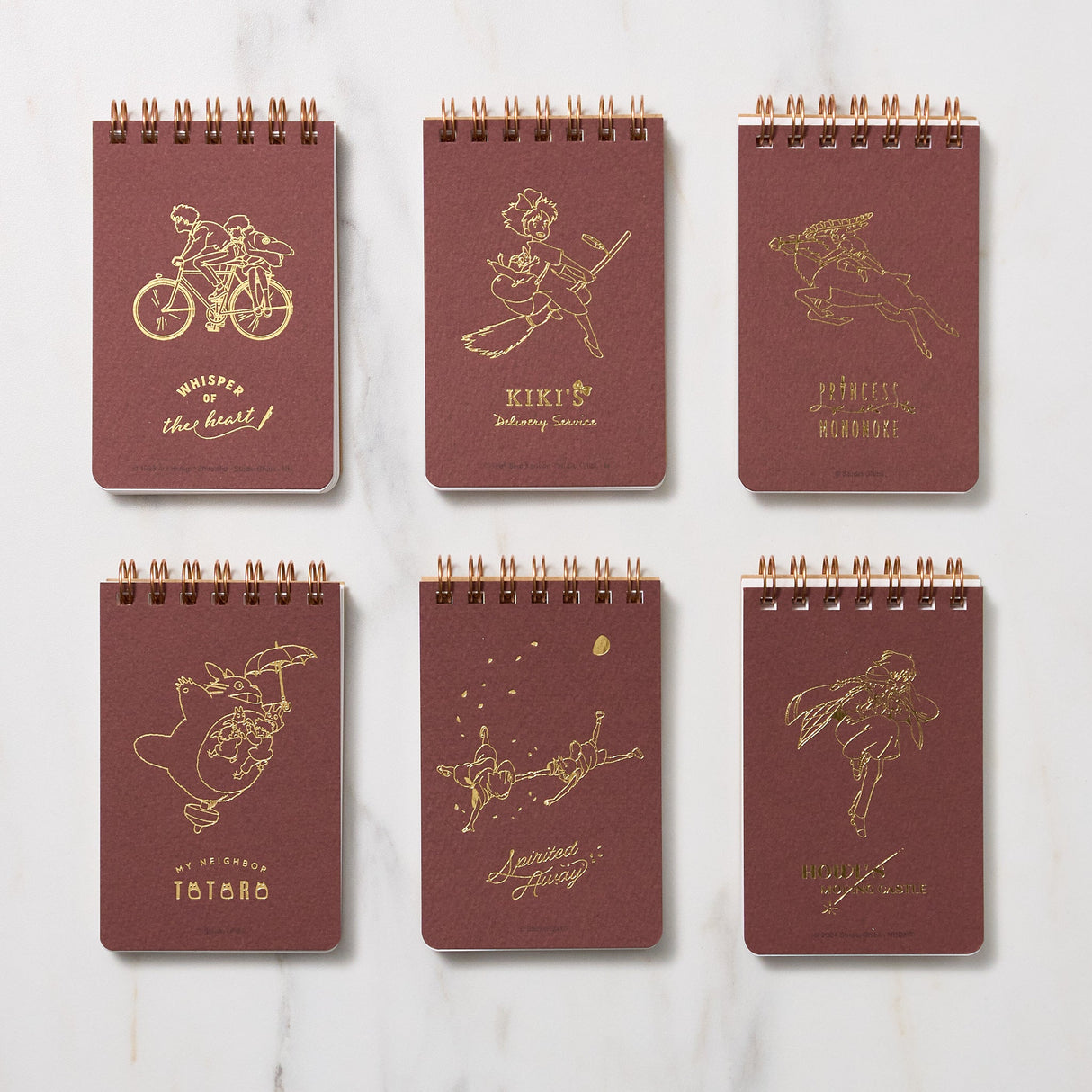 Studio Ghibli Foil Mini Ring Notebook / Movic - bungu