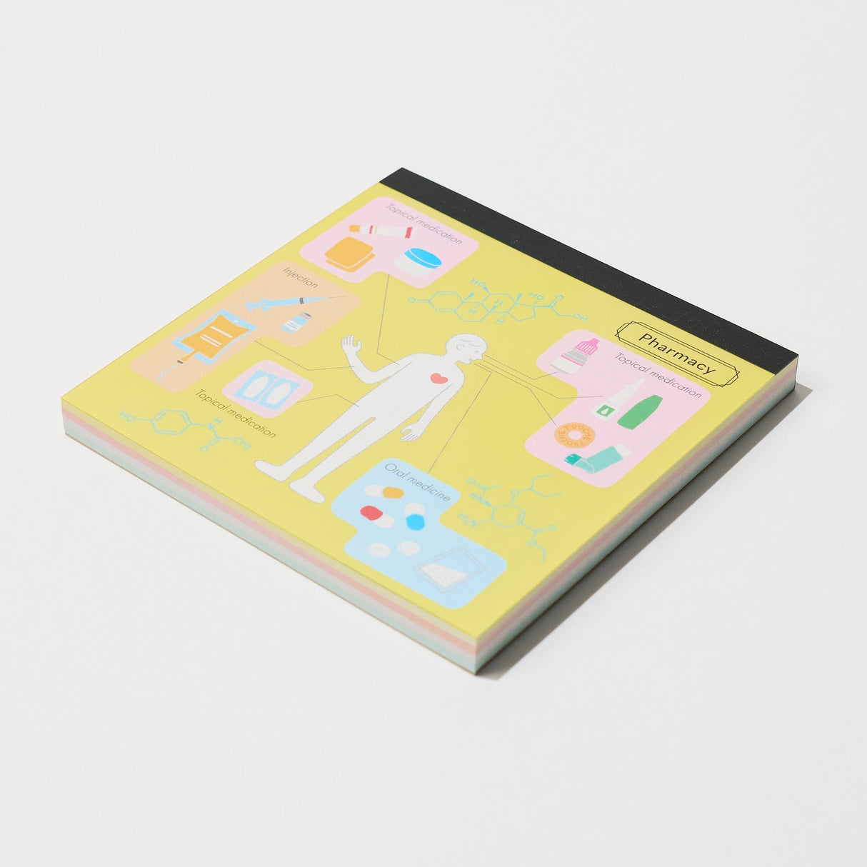 STUDY HOLIC Memo Pad Square / GreenFlash - bungu