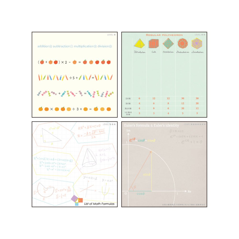 STUDY HOLIC Memo Pad Square / GreenFlash - bungu