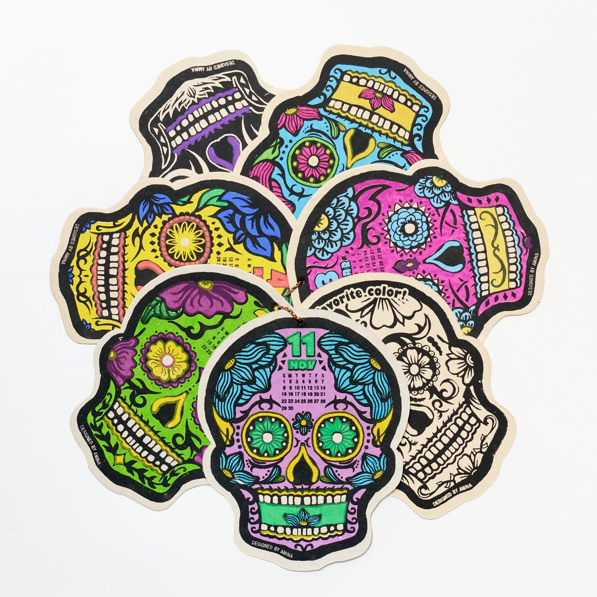 Sugar Skull Calendar 2026 Designed by Amina / Amina Collection Co., Ltd - bungu