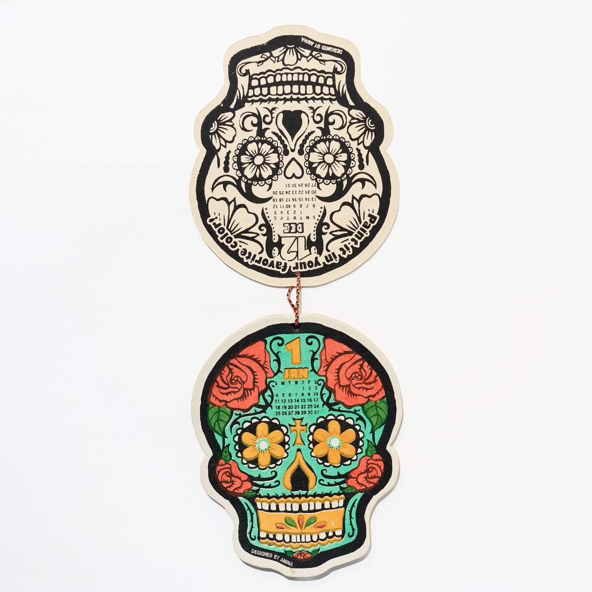 Sugar Skull Calendar 2026 Designed by Amina / Amina Collection Co., Ltd - bungu
