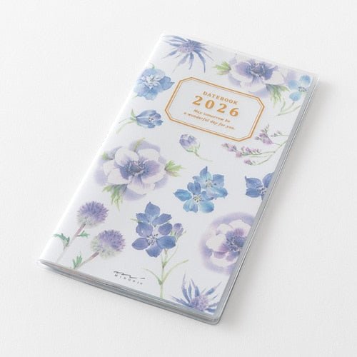 Takako Kuroiwa Country Time Floral Print Pocket Diary 2026 / Midori DESIGNPHIL - bungu