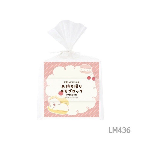 Take-Home Memo Block Okashi na Doubutsu Kobo / Furukawashiko - bungu