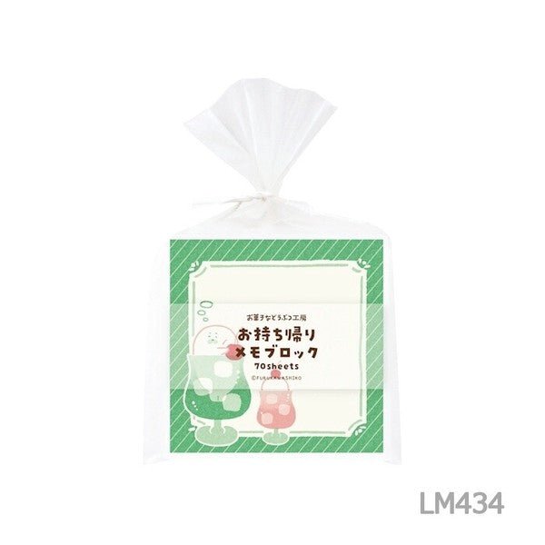 Take-Home Memo Block Okashi na Doubutsu Kobo / Furukawashiko - bungu