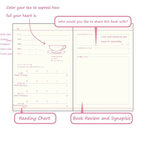 Tea Time Reading Record Notebook / DAIGO - bungu