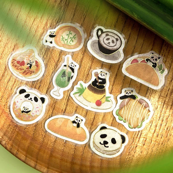 BGM Foil Stamping "Panda Biyori" Stickers / Background Music