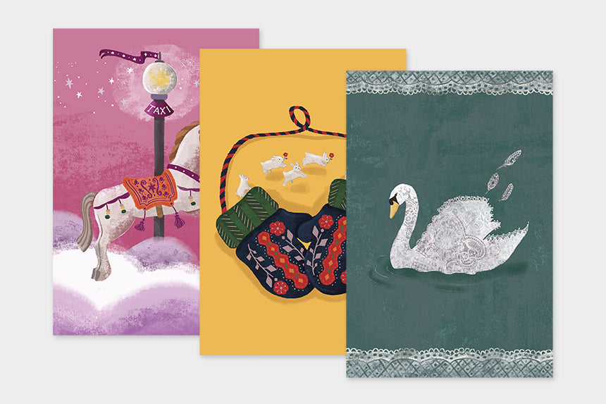 Art Touch tera Postcards / TOUCH & FLOW