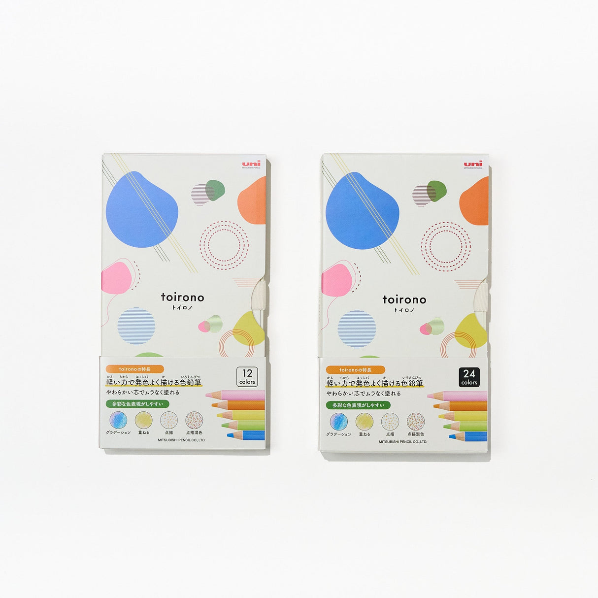 toirono Color Pencil Set / uni Mitsubishi Pencil - bungu