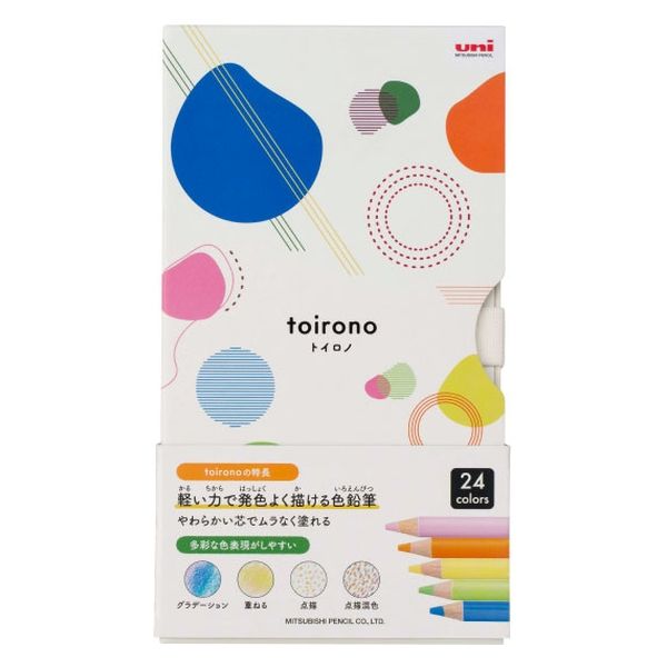 toirono Color Pencil Set / uni Mitsubishi Pencil - bungu