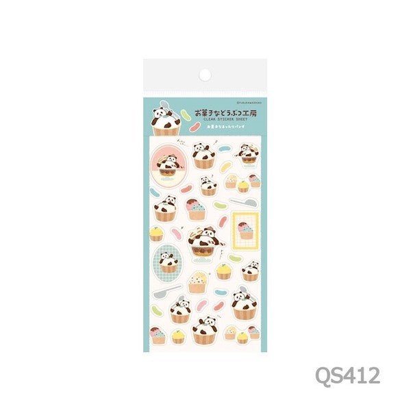 Transparent Sticker Sheet Okashi na Doubutsu Kobo / Furukawashiko - bungu