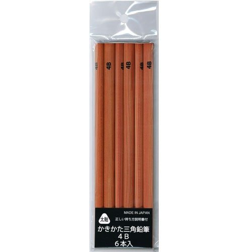 Triangular Wooden Pencil / Kita - Boshi Pencil - bungu
