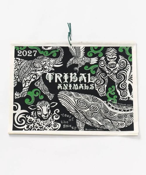 Tribal Animals Wall Calendar 2027 / Amina Collection Co., Ltd.
