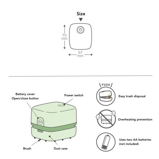 utlim - el Suzy Coron Mini Desk Vacuum Cleaner / Sonic - bungu