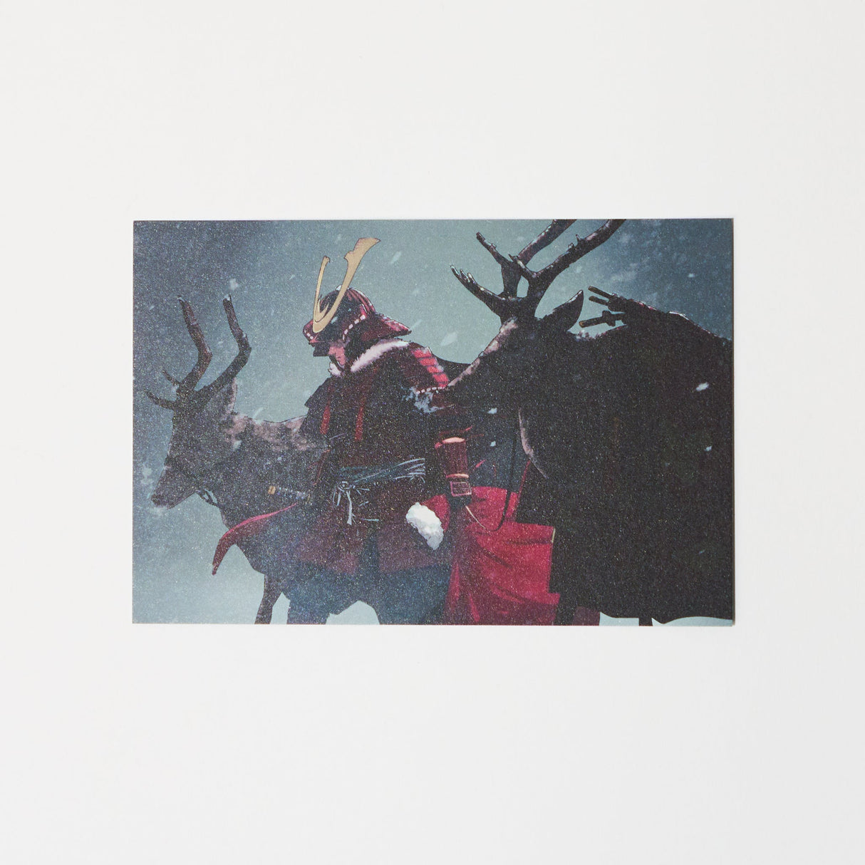 "Warrior of the North Pole" Washi Postcard by Nitnglll / Bungu - bungu