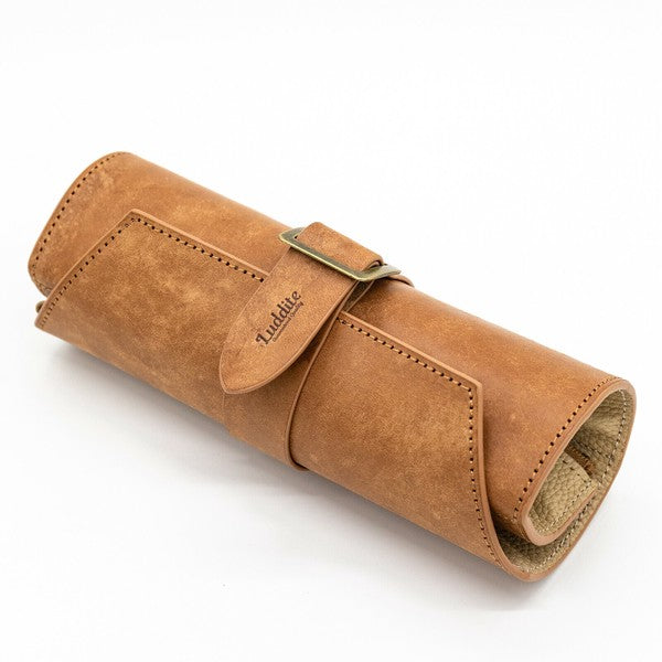 MAYA Leather Roll Pen Case / Luddite