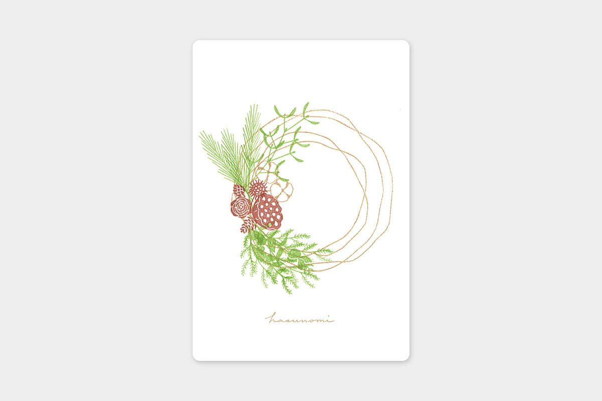 Art Touch Asako Yoshinaka Seasonal Wreath Postcards / TOUCH & FLOW