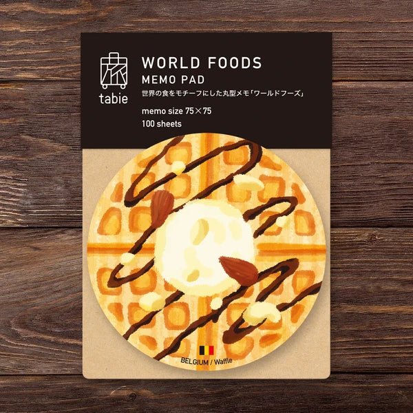 World Foods Round Memo / Marumo Printing Stationery - bungu