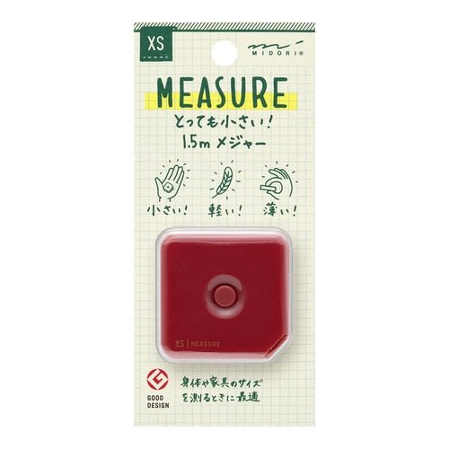 XS Measuring Tape 1.5m / Midori DESIGNPHIL - bungu