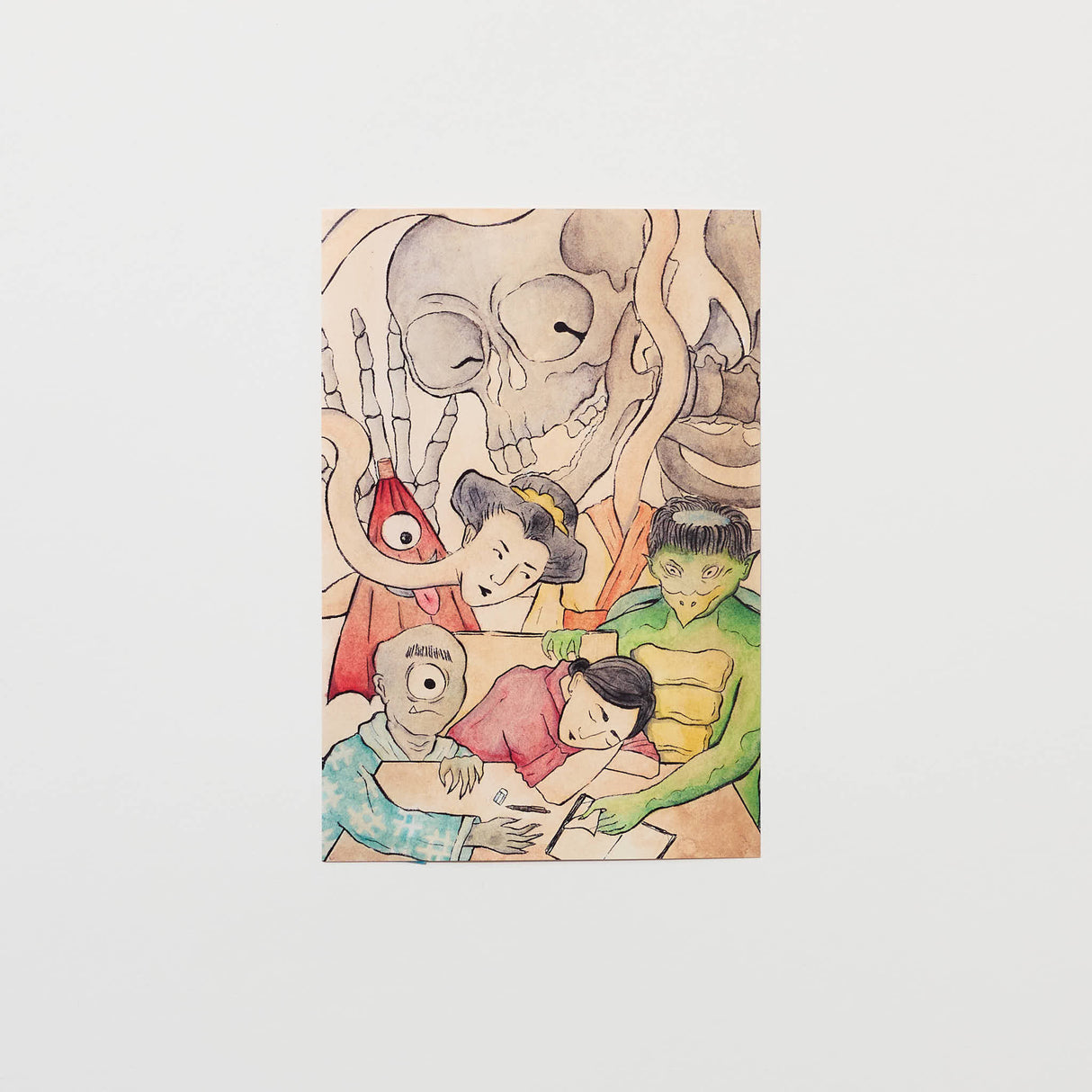 "Yokai Halloween 1" Postcard by Jessie / bungu - bungu