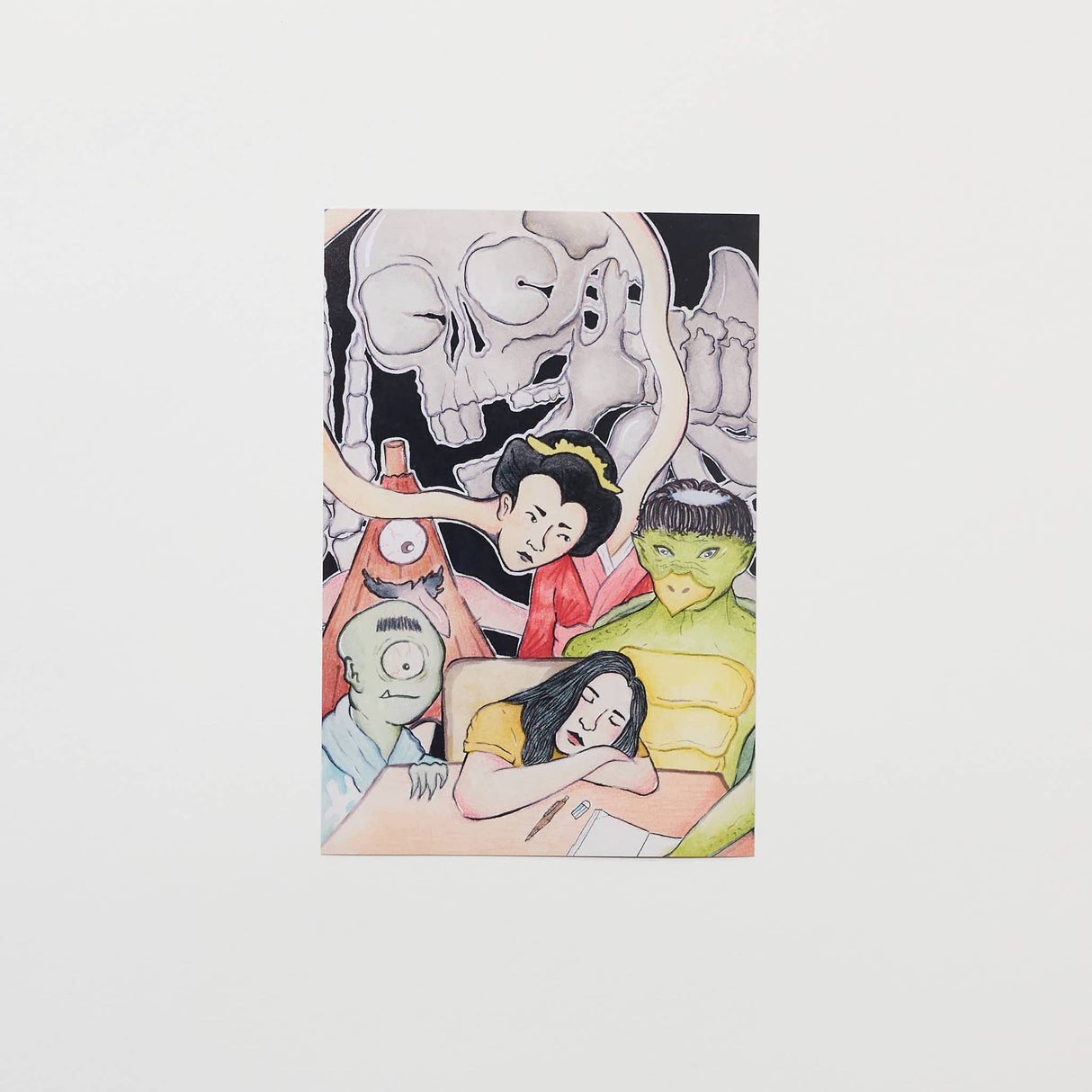 "Yokai Halloween 2" Postcard by Jessie / bungu - bungu