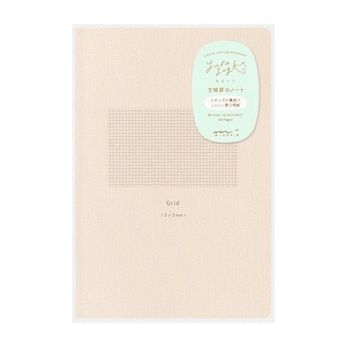 Yuru Log 2mm Grid Notebook / Midori DESIGNPHIL - bungu