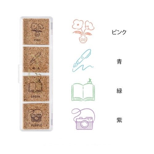 Yuru Log Cork Stamp / MIDORI - bungu