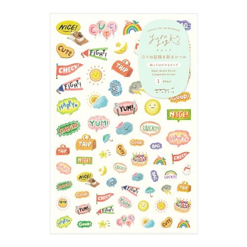 Yuru Log Stickers / Midori DESIGNPHIL - bungu
