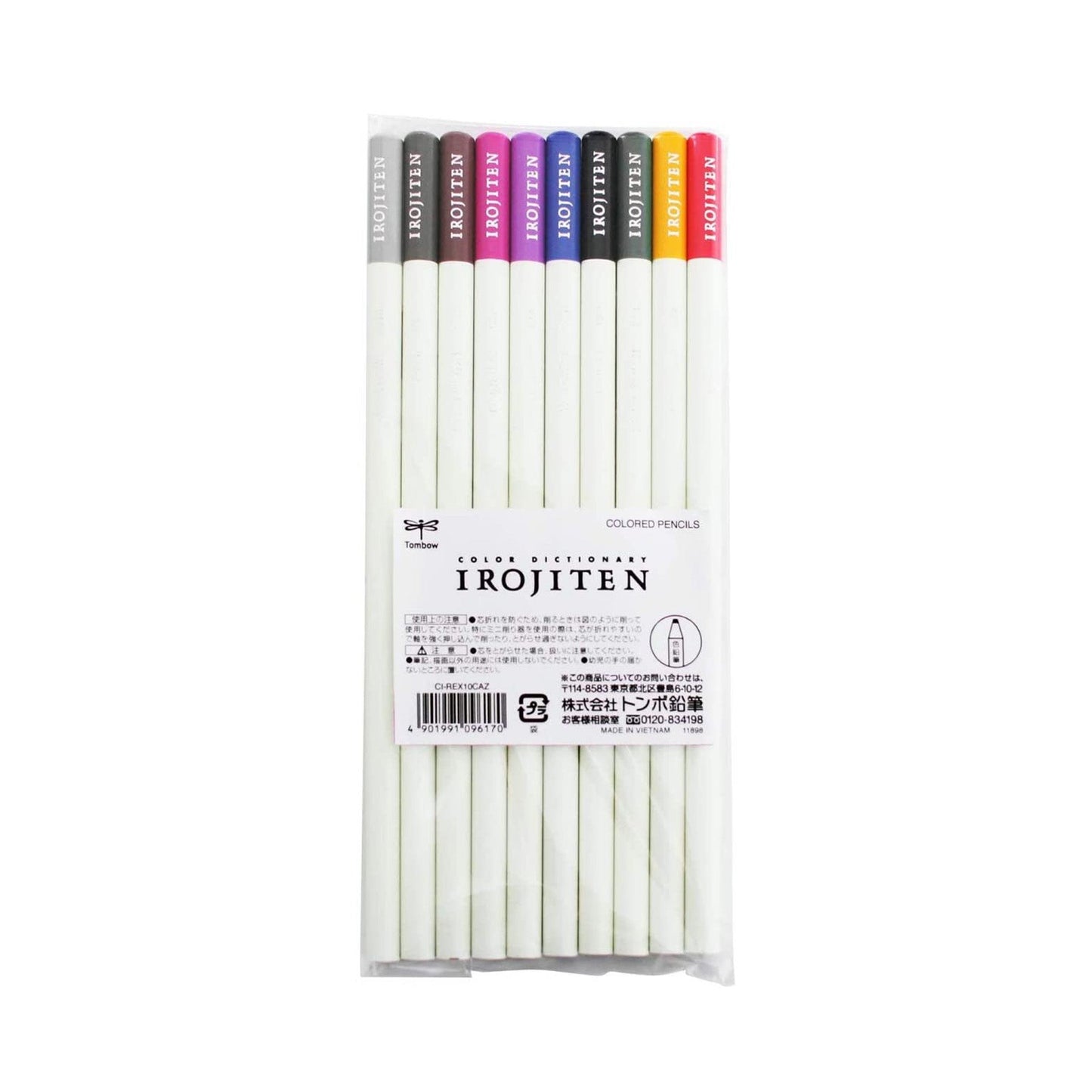 10 Irojiten Colored Pencil Set / Tombow - bungu