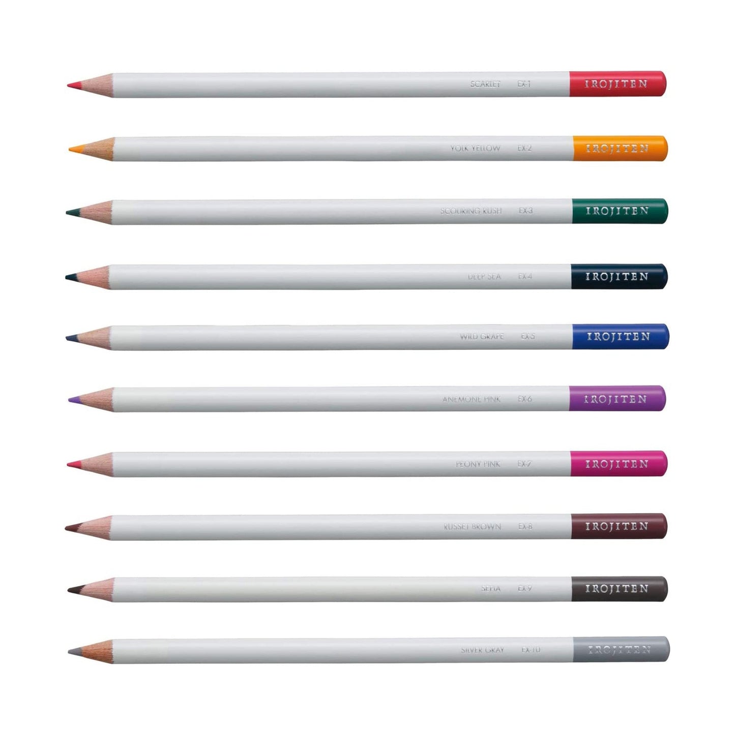 10 Irojiten Colored Pencil Set / Tombow - bungu