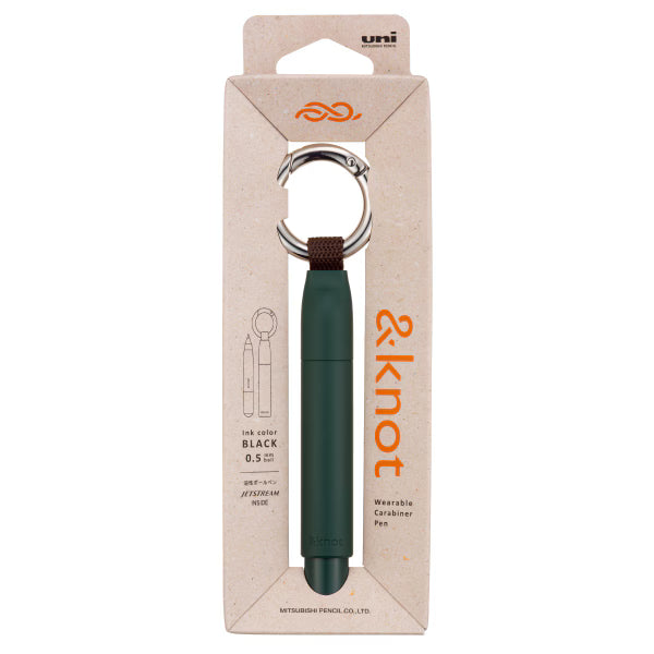 &knot Carabiner Ballpoint Pen Jetstream 0.5mm / uni Mitsubishi Pencil