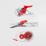 Kokuyo Transparent Mechanism Complete Bundle Red