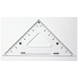 12cm Triangle Ruler School Supply Type / Sonic - bungu