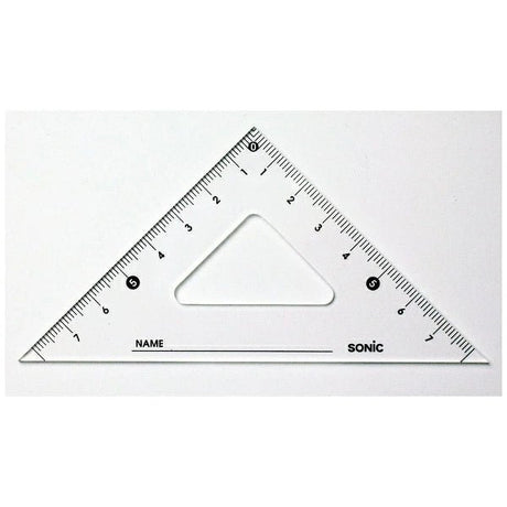 12cm Triangle Ruler School Supply Type / Sonic - bungu