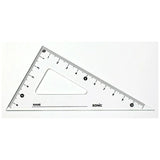 12cm Triangle Ruler School Supply Type / Sonic - bungu