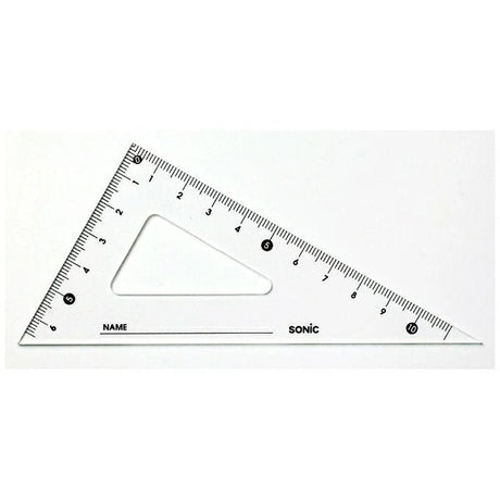 12cm Triangle Ruler School Supply Type / Sonic - bungu
