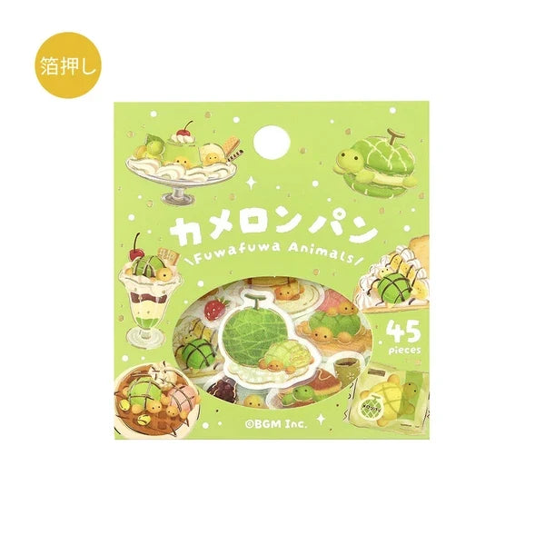Flake Sticker Foil Stamped Fluffy Animals Vol.2 / BGM