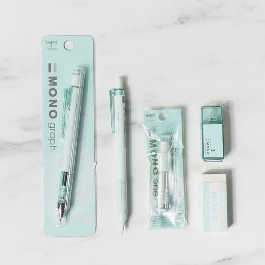 [CLEARANCE] Mono Mineral Color 0.5mm Stationery Bundle - Sorbet Blue / Tombow