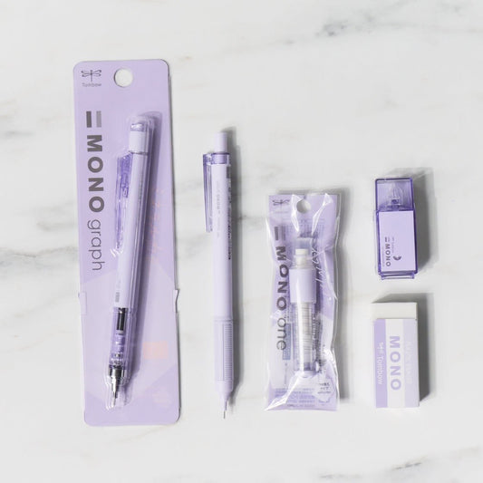 [CLEARANCE] Mono Mineral Color 0.5mm Stationery Bundle - Sheer Purple / Tombow