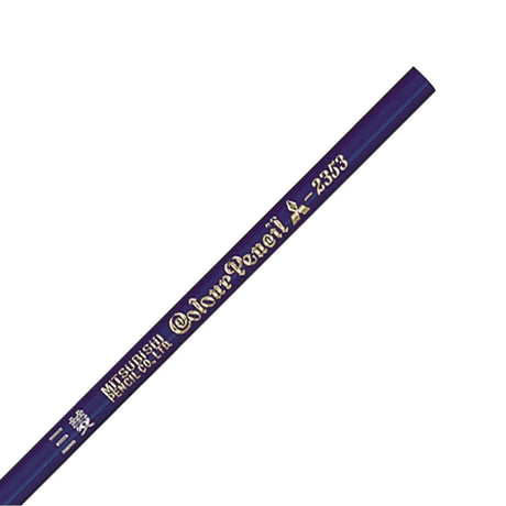 2353 Indigo Blue Colored Wooden Pencils 1 Dozen Pack / Mitsubishi Pencil - bungu