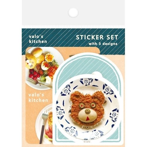 3-Design Sticker Set Gochisou valo Series / Furukawashiko - bungu