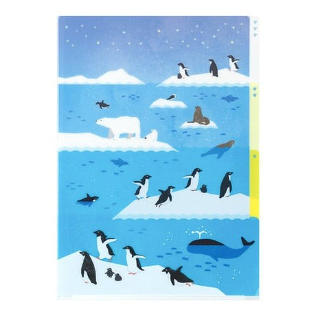 3 Pocket Clear Holder A4 / MIDORI - bungu