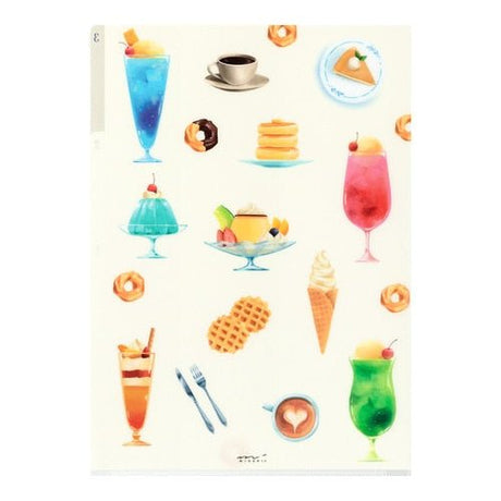 3 Pocket Clear Holder A4 / MIDORI - bungu