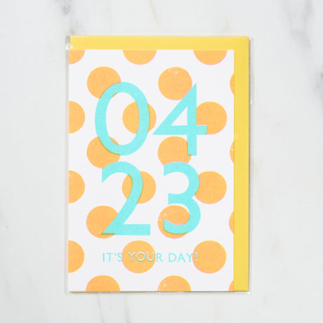 365 Find Your Day Card APRIL / Letterpress Letter - bungu